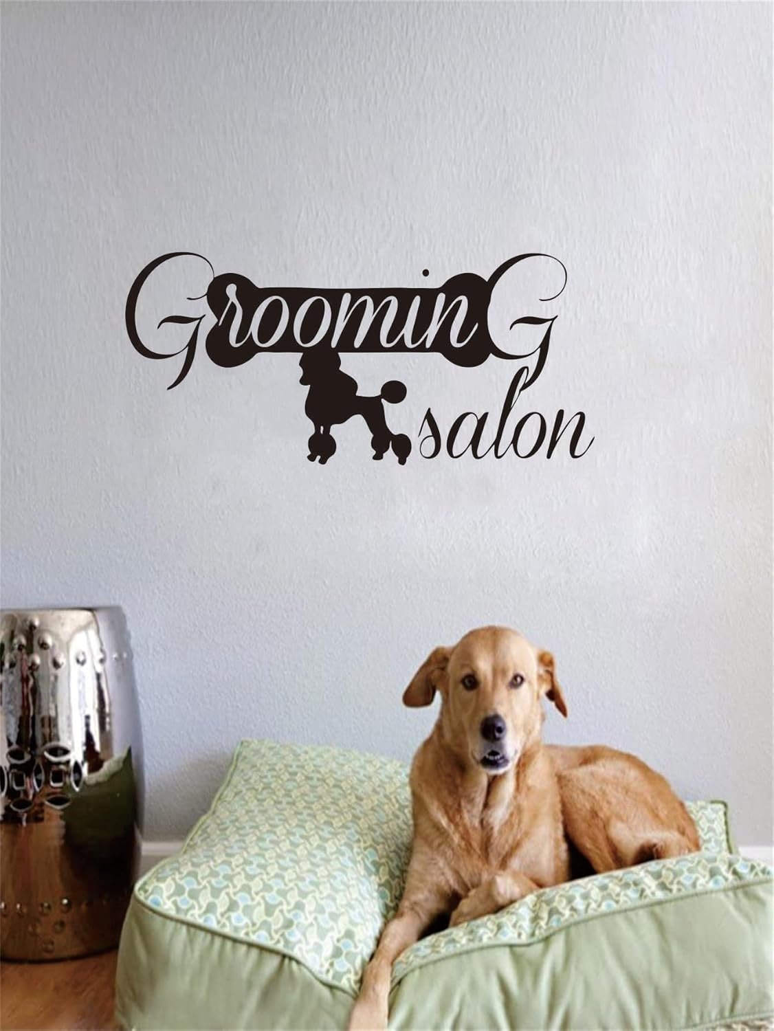 Pets Grooming Salon Wall Decal, Dogs Home Animals Stickers for Pet Grooming Salon, Pet Shop,Dog Grooming- Hygiene Animals Wall Decal - Dog Pet Grooming Salon Decor 23"x10"(Black-JZY114-Grooming Salon)