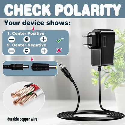 Universal AC/DC Adapter: 12V 3A 36W Power Supply Power Supply Transformer with 9 Plug Adapters, Power Driver Adapters, Home Electronics Converters and LED Strips