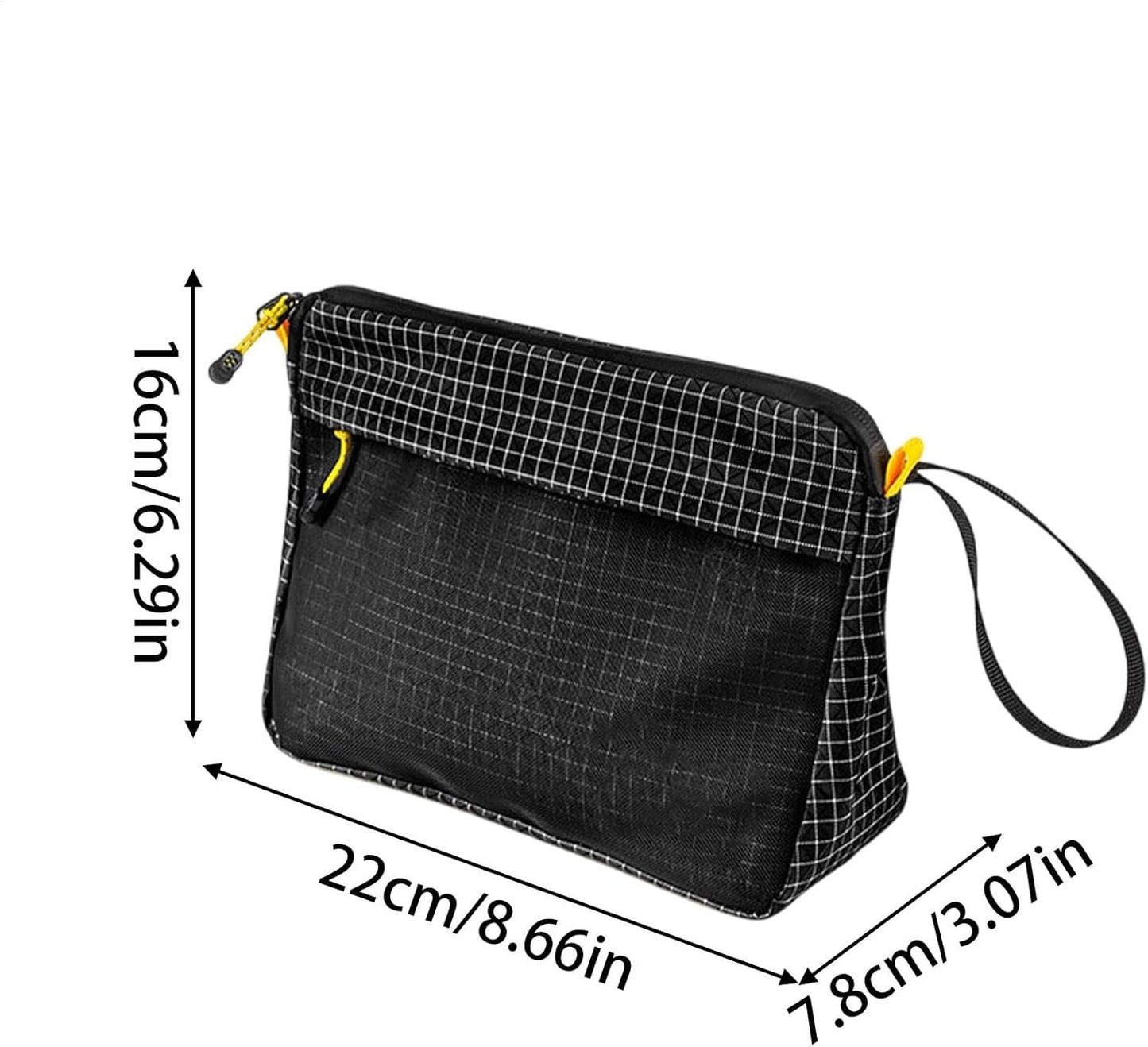 Toiletry Bag, Waterproof Travel Organizer, Large Capacity Cosmetic Pouch, Portable Makeup Storage Case, Multi-Compartment Hygiene Kit for Home, Office, Outdoor, Black///White, Refer to Description,