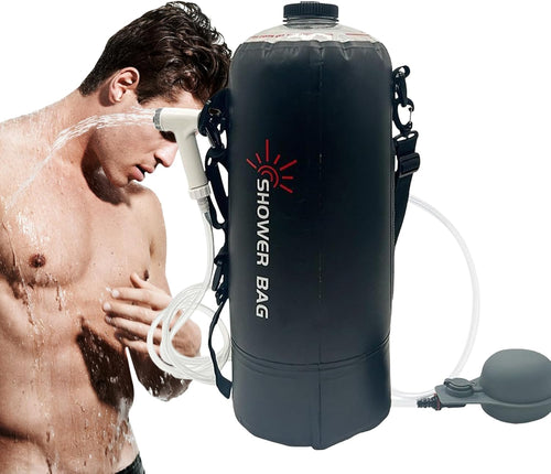 Camping Shower Bag, Portable Camp Shower, Solar Shower Kit, Outdoor Shower Gear, Travel Shower Bag, Hiking Water Shower, Beach Shower Pack, Foldable Shower Bag, Camp Shower Hose