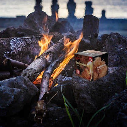 Bbcuepro All Natural Charcoal Fire Starters - 200 PCS Lightning Fast Lighters for Barbecue Grill, BBQ Charcoal, Campfire, Fireplace, Wood Stove, Smoker and More