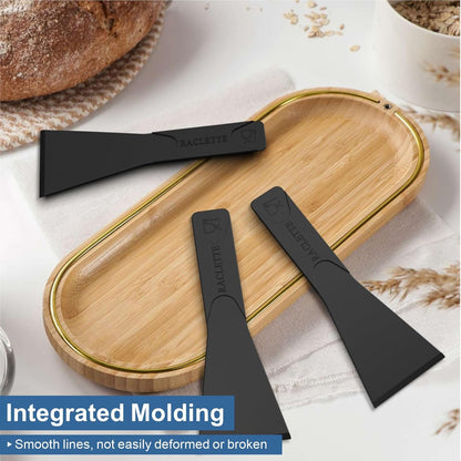 8 pcs Raclette Spatula for Non-Stick Pans, Baking Utensils Set, Nylon spatulas with Plastic Storage Box, 5.3 Inch Mini Spatula Scraper for Cheese, Pancake, Cooking, Baking, Kitchen Tools & Gadgets
