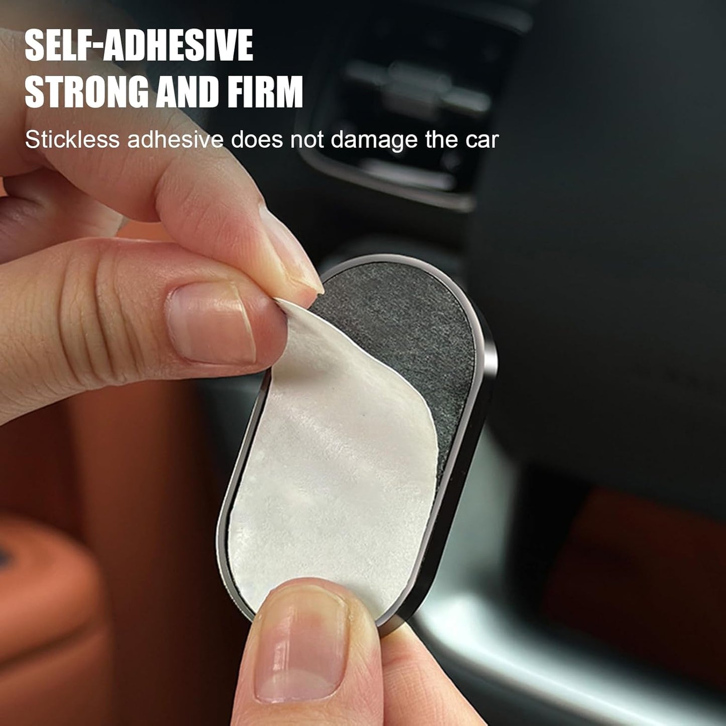 Car Seat Buckle Tool, Seatbelt Clip Stopper, 1.97 x 0.98 x 0.35 Inches, Magnetic Harness Helper, Hand Safety Design, Travel Friendly for Long Drives and Daily Commute, Gray