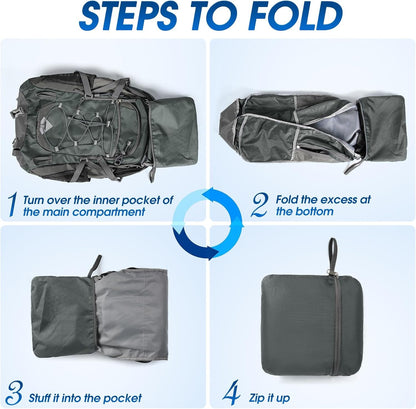 40L Packable Backpack Waterproof Hiking Backpacks Lightweight Outdoor Sport Travel Daypack for Climbing Camping Touring