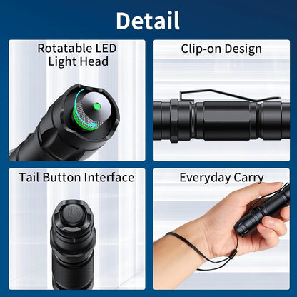 Long Range Tactical Rechargeable Bright Flashlight for Night Astronomy Outdoor Camping Hiking for Indoor Outdoor