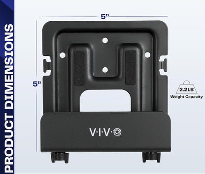 VIVO Black Adjustable Streaming Media Player, Wall Mounting Bracket Designed for Nintendo Switch, Apple Tv, Roku, Fire Tv, Hardware Included (Mount-All02)