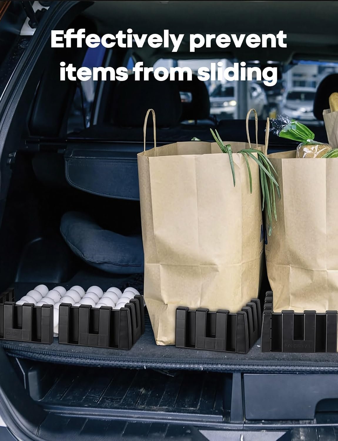 1 Set Multipurpose Car Trunk Organizer Blocks - Plastic Cargo Dividers for SUV/Truck/Car，Maximize Trunk Space