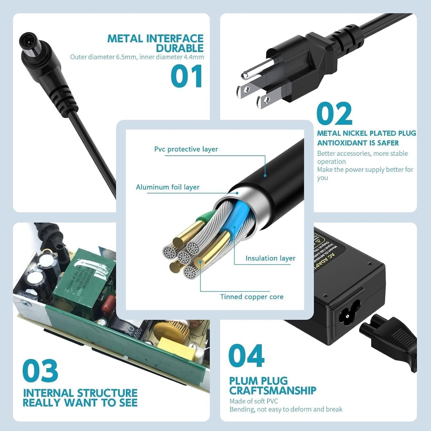 AC DC Adapter Electronics Charger for LG 19V Power Supply Cord 19" 20" 22" 23" 24" 27" LED LCD ADS-40FSG-19 24LJ4540 DA-48F19 DA-65G19 LCAP21C 24LB451B Monitor Widescreen Ultrawide HDTV HD TV Flatron