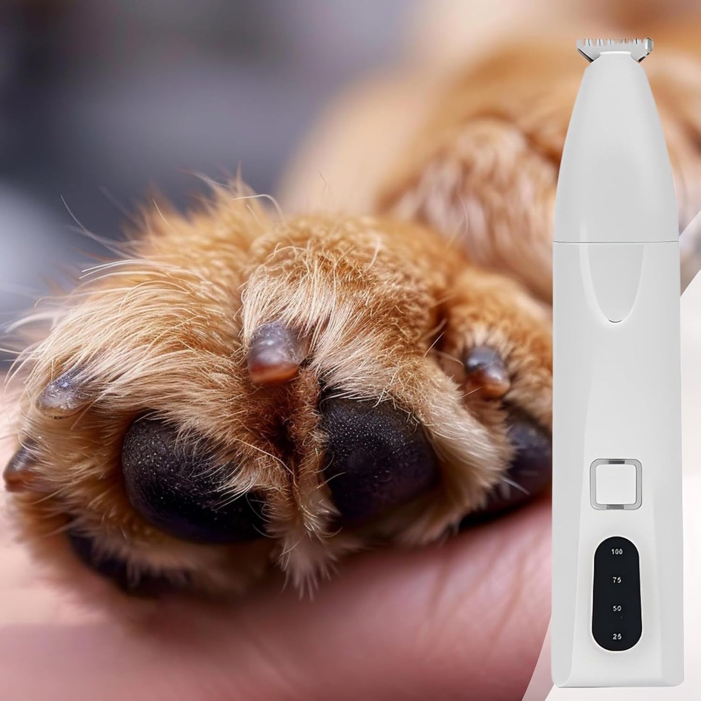 Gupcaqosjw Dog Hair Trimmer - Cordless Dog Grooming Clippers,With LED Light, Digital Display, 2 Speeds Adjustable, Pet Supplies For Home Travel Daily Care