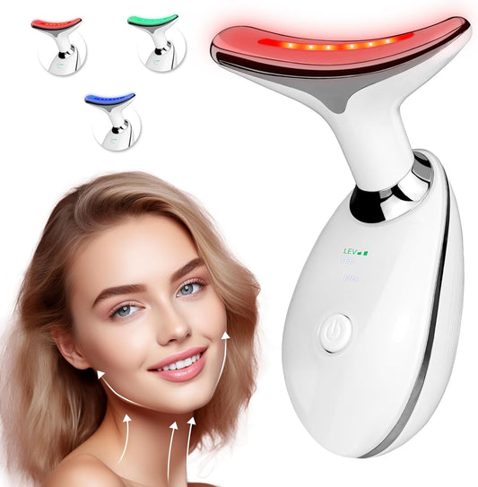 IOBTY 3-in-1 Face Massager for Women and Men,Anti Wrinkle & Aging Facial and Neck Massage Kit with 3 Massage Modes for Skin Care,Improve,Firm,Tightening and Smooth