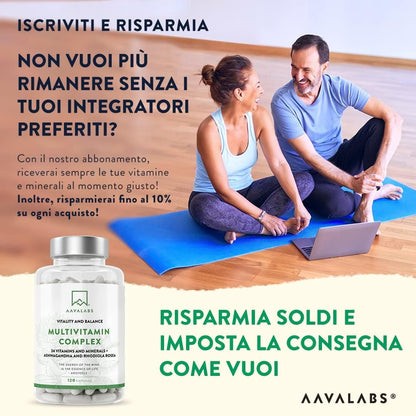 Complete Multivitamin 24 Vitamins and Minerals Ashwagandha Rhodiola Rosea, Multivitamin Supplement for Women and Men Immune Defenses Adults Vitamin D Vitamin C Zinc Magnesium and Potassium