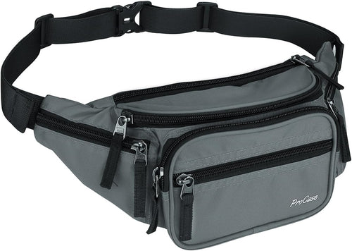 ProCase Fanny Pack Waist Packs for Men Women, Large Capacity Waist Bag Hip Pack for Travel Hiking Running Outdoor Sports