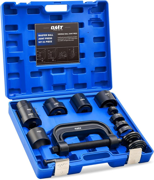 Orion Motor Tech Master Ball Joint Press Kit & U-Joint Puller Service Tool Set 21PCS - Upper and Lower Ball Joint Removal Tool Kit for Ball Joint Service with C-Press