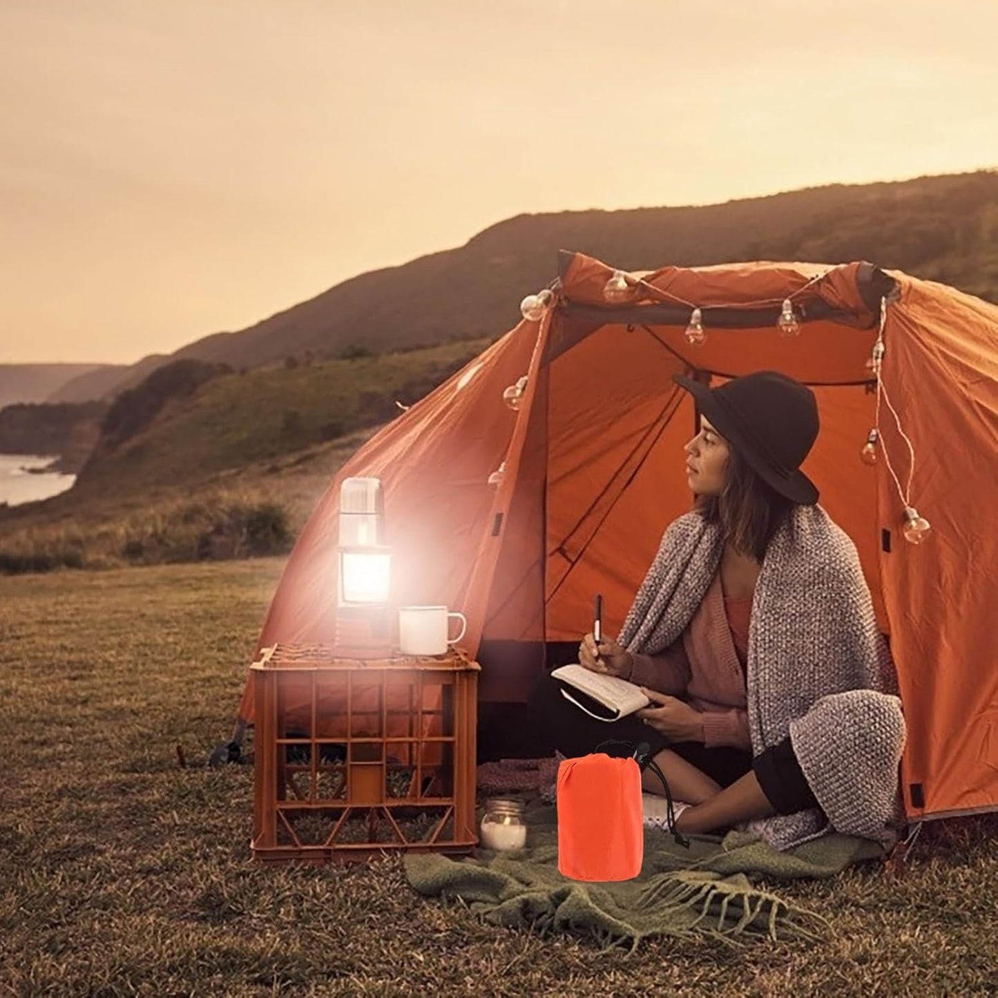 TOKIDNY Emergency Survival Blanket Tent Compact Portable Survival Sleeping Bag Camping Blanket 3 Pack Waterproof for Hiking Outdoor Gear