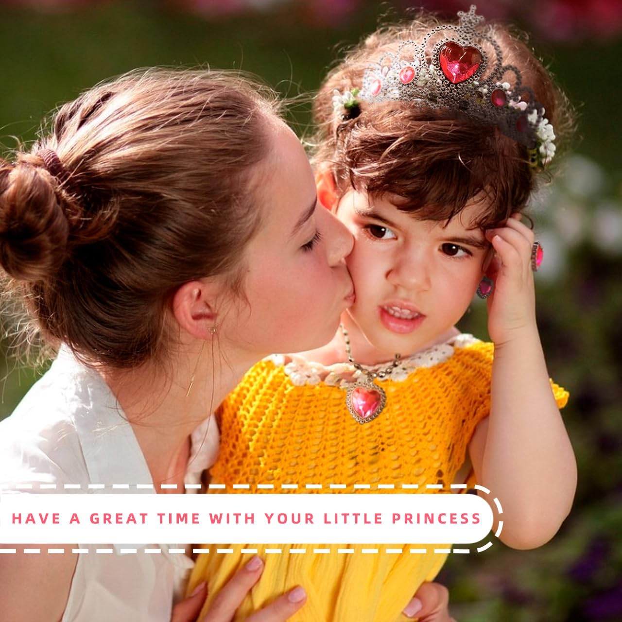 Princess Dress-Up Toys and Jewelry Set – Colorful Costumes with Skirts, Shoes, Crowns, and Accessories for Girls Ages 3-6, Perfect for Role Play and Dress-Up Fun