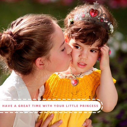 Princess Dress-Up Toys and Jewelry Set – Colorful Costumes with Skirts, Shoes, Crowns, and Accessories for Girls Ages 3-6, Perfect for Role Play and Dress-Up Fun