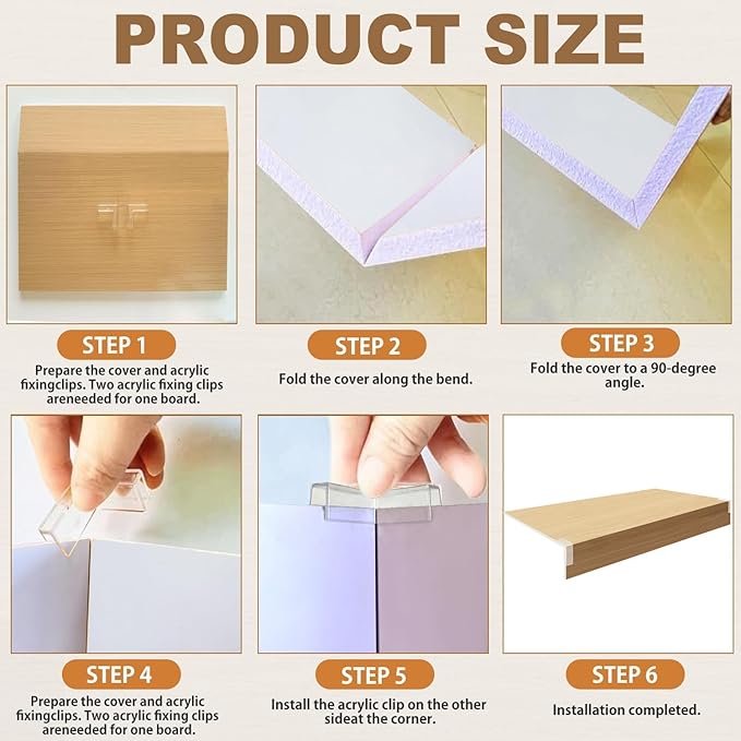 Wire Rack Covers for Shelves - Pantry Closets Wood Wire Shelf Covers 4PCS/for Home and Kitchen Organization