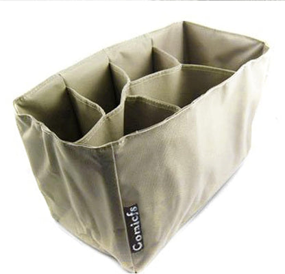 Comicfs Baby Diaper Bag Insert Organizer (Dimensions: 12 X 6.4 X 8 Inch, Khaki), with Comicfs cleaning cloth