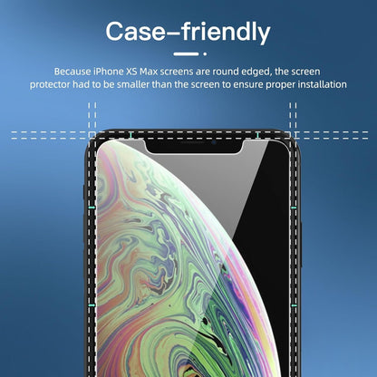 NEW'C 3 Pack Privacy Screen Protector for iPhone 11 Pro Max, iPhone XS Max (6.5"), Balanced 35-Degree Privacy Angle with Eye Protection, Ultra Durable 9H Hardness, Bubble-Free