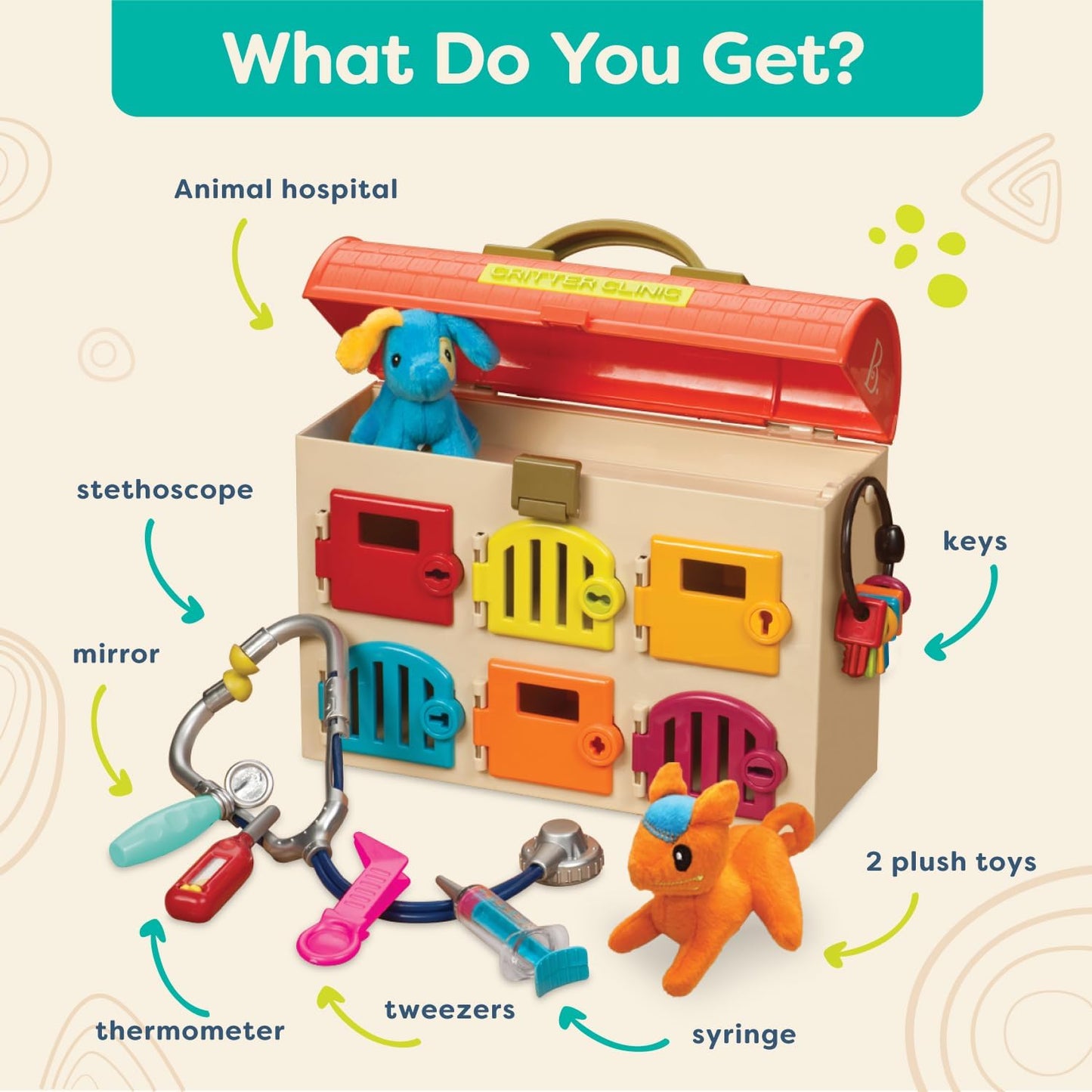 B. Critter Clinic Toy Vet Play Set