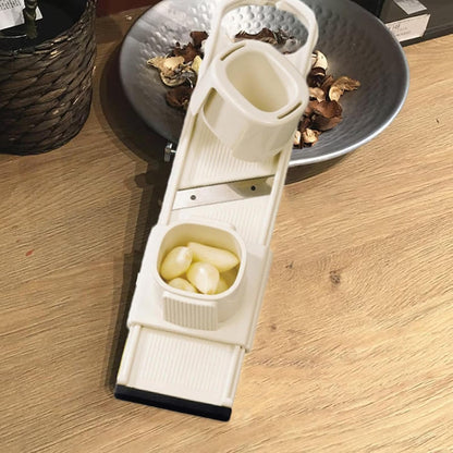 Garlic Slicer Super Thin - Food-Grade Garlic Cutter Chopper, Ultra-Thin Slicing Prep Tool - Vegetable Chopper Shredder, Multi-Functional Garlic Mincer Kitchen Gadgets for Home Chef
