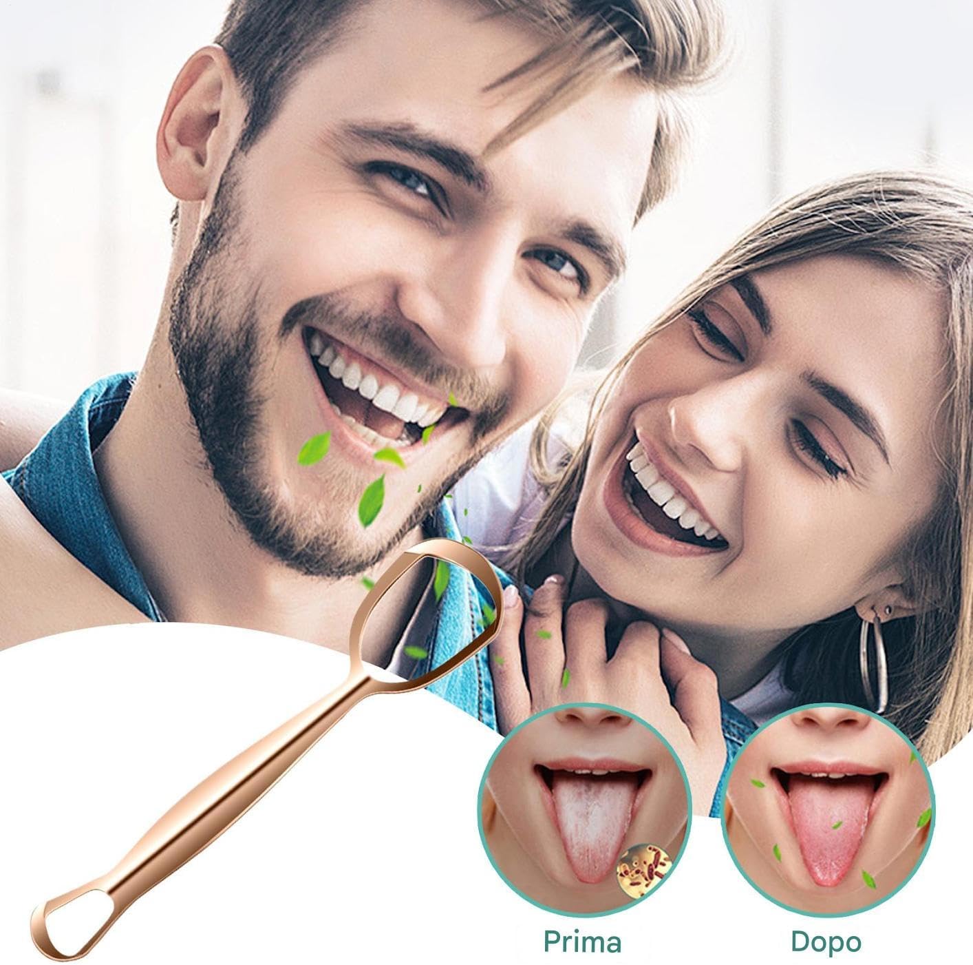 Tongue Scraper, Stainless Steel Oral Care Tool, Fan-Shaped Design, Improve Oral Hygiene, Daily Cleaning, for Family Adults, Breath, Removal