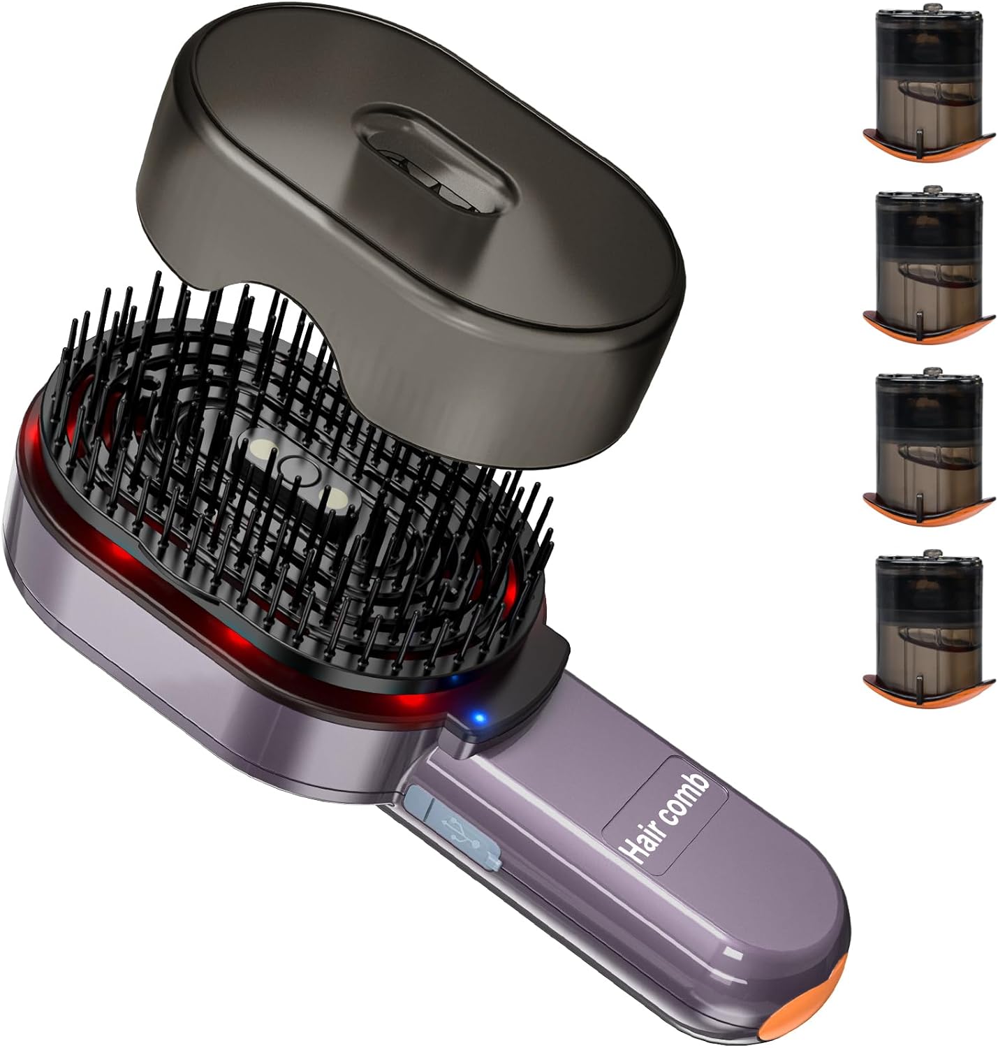 Scalp Massager Hair Oil Applicator Massage Brush, Electric Scalp Massage Brush, Vibration Massage Comb 4 Ways