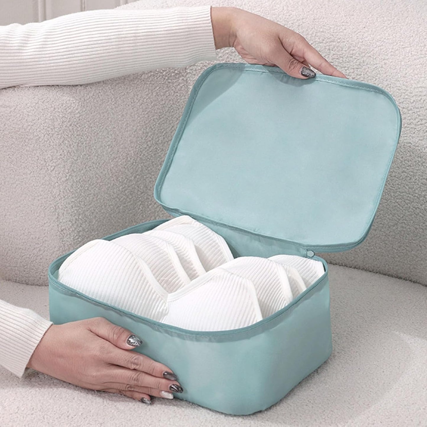 Topyond 7pcs Luggage Packing Cubes Set,Waterproof Polyester Travel Packing Bags for Business Trip, Suitcase Organization, Space Saving Storage for Packing
