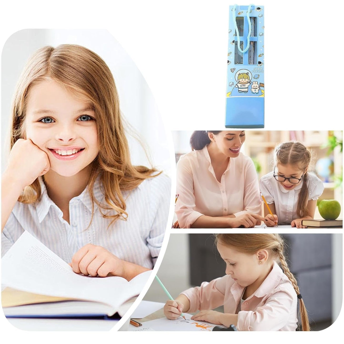 Lesunbak Stationery Writing Set, Cute Stationery Kit for Student | Classroom Reward Set for Kids Boys Girls, Painting Creation, Drawing