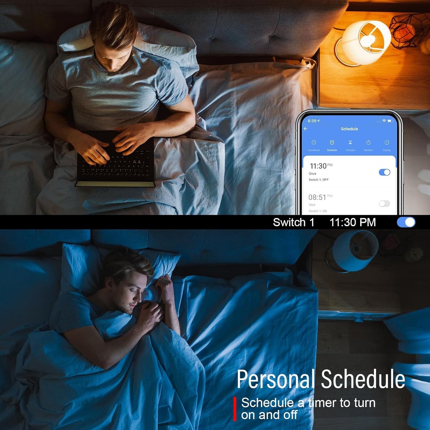 Paul Russells Smart LED Candle Bulb, 4.8W E27 Edison Screw, 450lm, Compatible with Alexa and Google Home Light Bulbs, 40W Energy Saving, No Hub Require, RGBCW 2700K-6500K,Wi-Fi 2.4GHz Only, 10 Packs