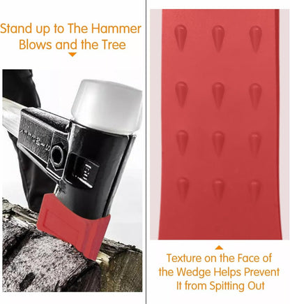 Tree Felling Wedge, 6 pollici Chainsaw Safety Wedge, Spiked Logging Tool, Sturdy Cutting Aid, Timber Falling Direction for Garden, forests, and Professional Faller Use