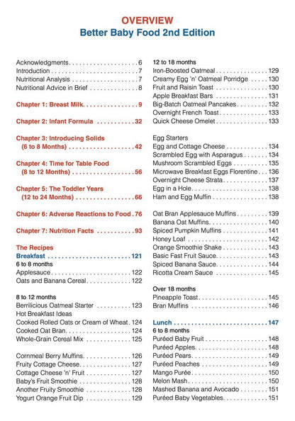 Better Baby Food: Your Essential Guide to Nutrition, Feeding and Cooking for All Babies and Toddlers