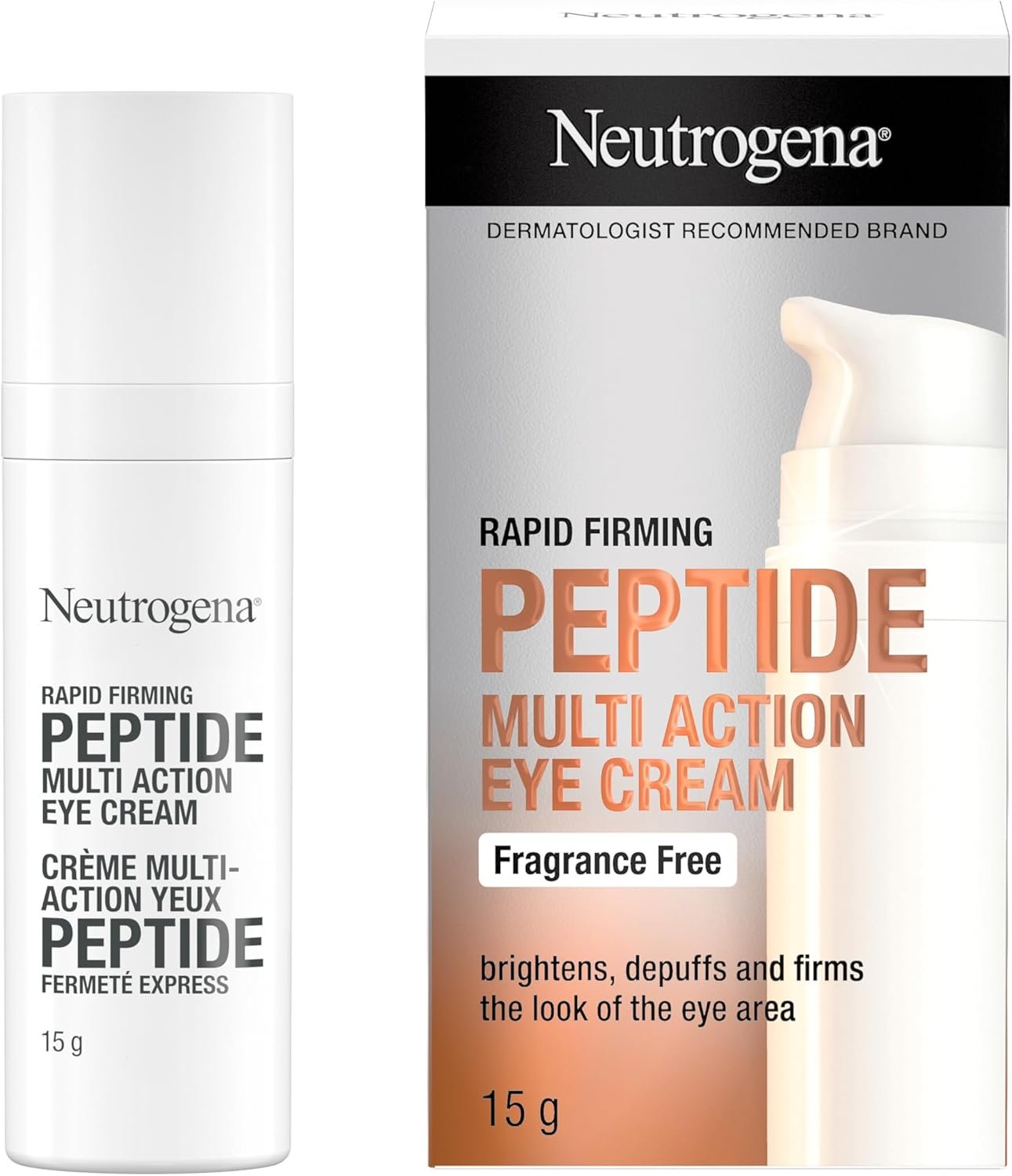 Neutrogena Rapid Firming Peptide Multi Action Eye Cream - Peptides - Dark Circles, Firm Skin, Puffy Eyes - 15 grams