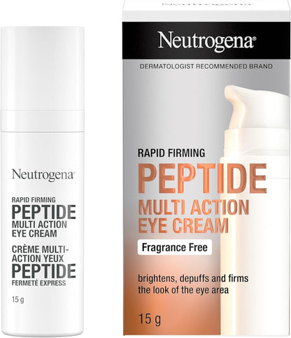 Neutrogena Rapid Firming Peptide Multi Action Eye Cream - Peptides - Dark Circles, Firm Skin, Puffy Eyes - 15 grams