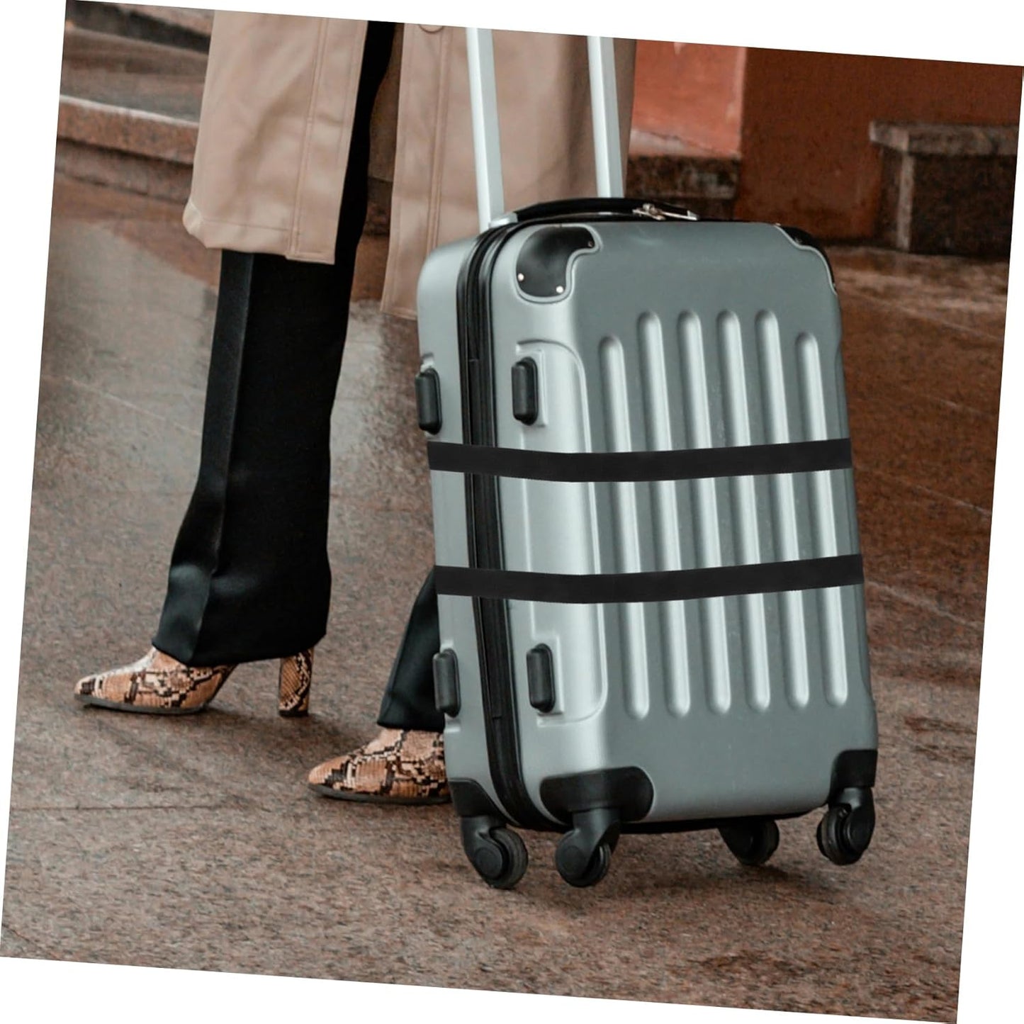 Angoily 1 Set Adjustable Luggage Strap Set Multi Functional System for Efficient Gear Management Secure Travel Companion for Outdoor Activities and Storage