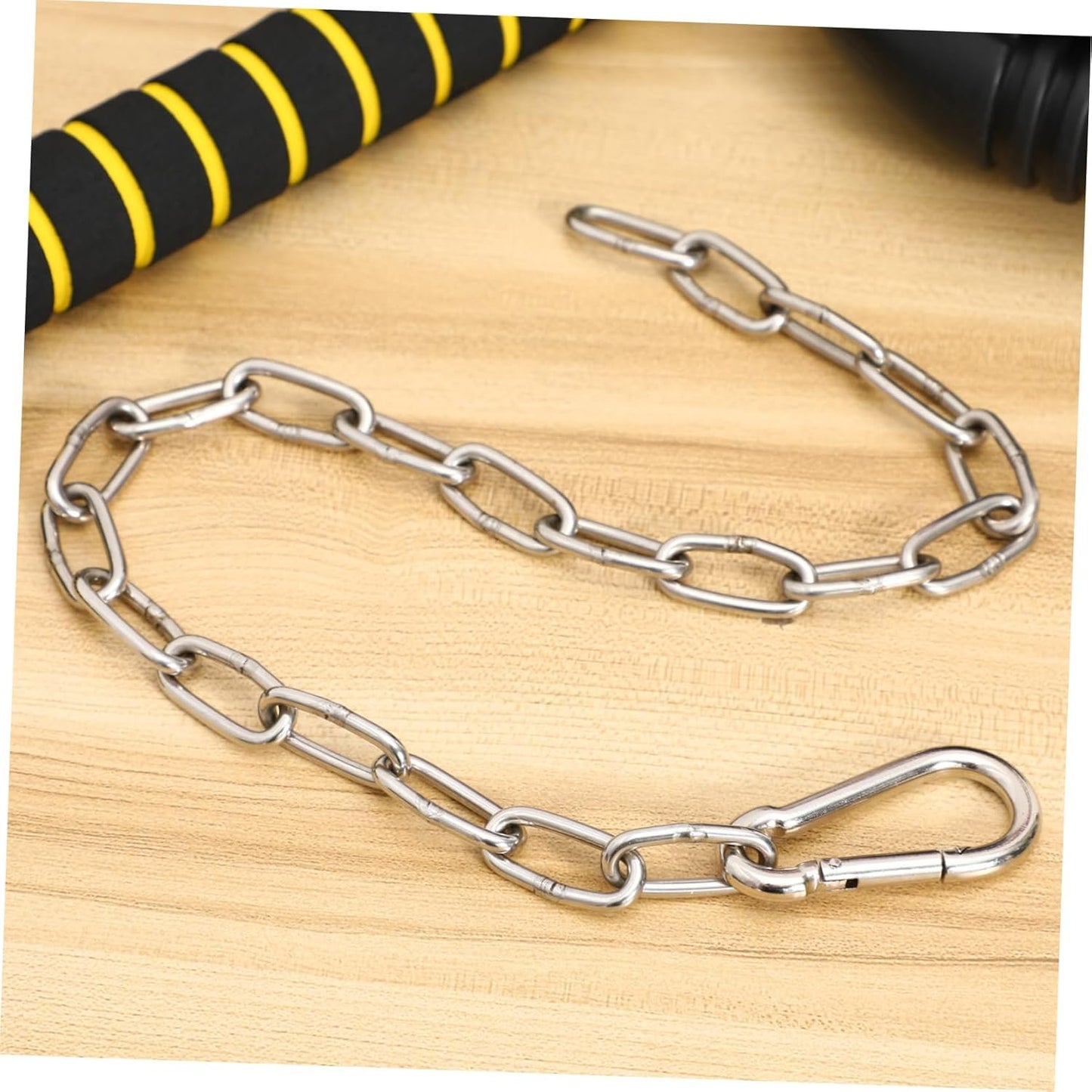 FAVOMOTO 1Pc Fitness Machine Handle Grip Accessories with Extension Chain for Home Gym Durable Pull Down