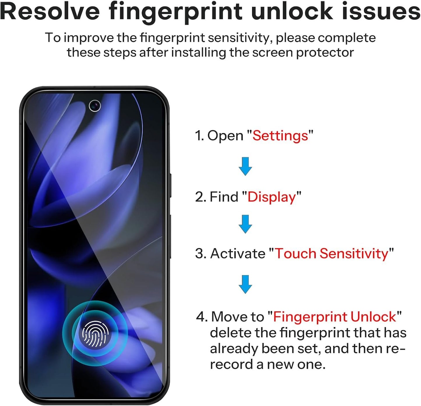 OMOTON 3+2 Pack for Google Pixel 9a Screen Protector, 3 Pack Tempered Glass Screen Protector with 2 Pack Camera Lens Protector for Pixel 9A 2025 Release, Case Friendly/Fingerprint Support