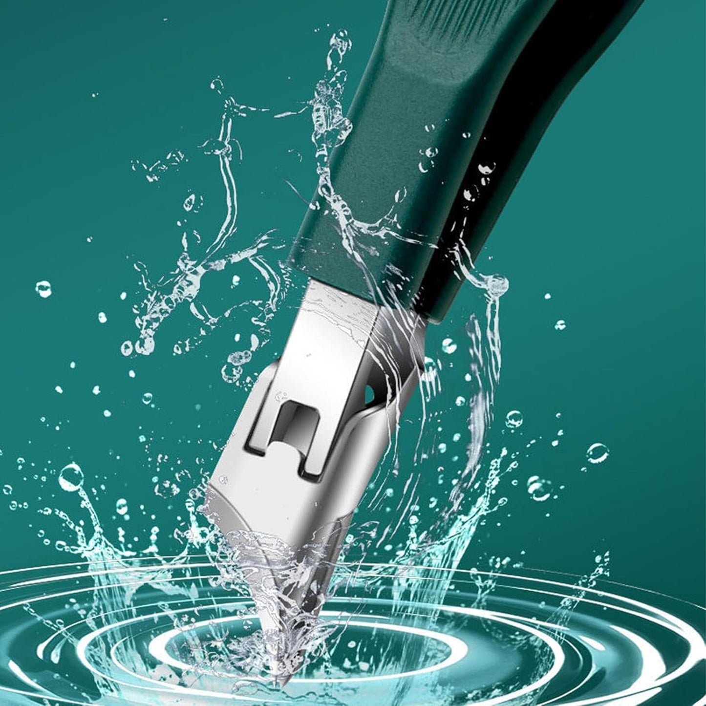 Anti-Splash Nail Clipper - Precision Toenail Cutter with Catcher, Heavy-Duty Stainless Steel Trimmer | Heavy-Duty Ergonomic Splash-proof Nail Clippers, Ergonomic Tool for Foot Care, Personal Grooming,