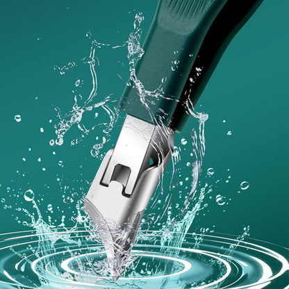 Anti-Splash Nail Clipper - Precision Toenail Cutter with Catcher, Heavy-Duty Stainless Steel Trimmer | Heavy-Duty Ergonomic Splash-proof Nail Clippers, Ergonomic Tool for Foot Care, Personal Grooming,