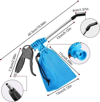 Qzdtue Auto Cleaning Air Blower, Cordless Dryer, Ampio Caliber Blower Tool, Ergonomic Handle, Lightweight, Powerful Cleaner for Industrial, Workshop, Garage, Auto Detailing