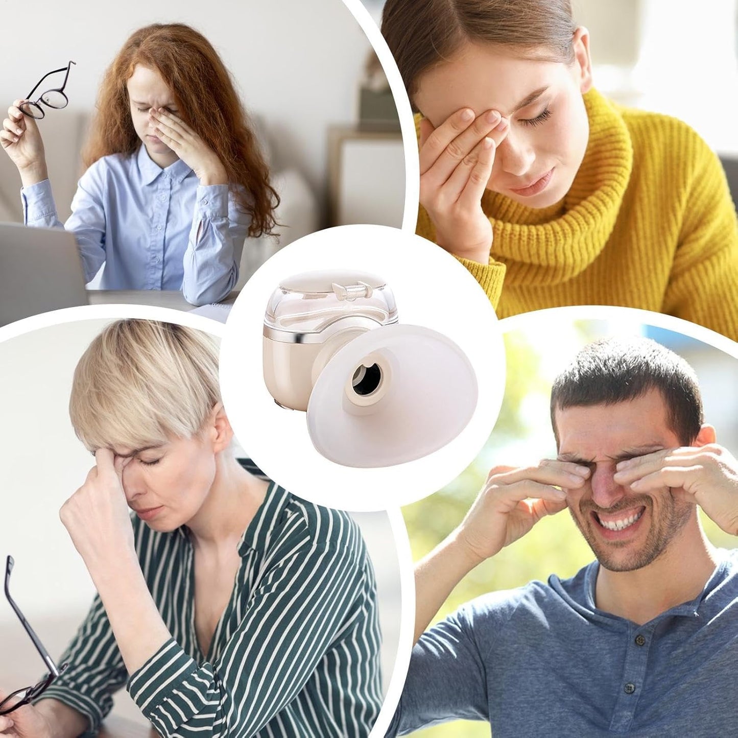 Portatile Eye Mister, Eye Moisturizer Sprayer, Eye Skin Care Umidifier, Compact Eye Misting Umidificatore, Heated Eye Moisturizer Sprayer, 2.01x1.69x1.97 Inches Portable Eye Umidifier for Skincare
