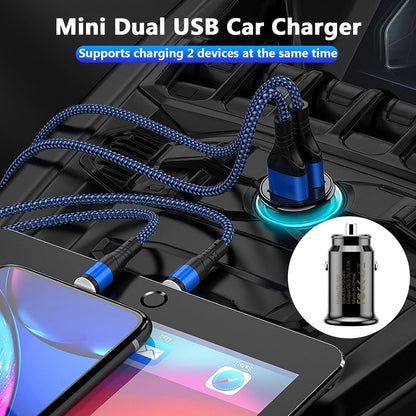 Hoembpn 2M Car Cigarette Lighter Socket Extension Cable 12V / 24V Cigarette Lighter Adapter 15AWG 20A Car Charger to Dual USB Port Cigarette Lighter 12 V/24 V for Car, Truck, Truck