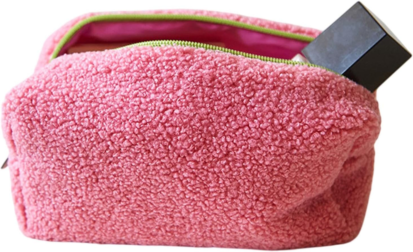 Soft Makeup Bag, Travel Toiletry Pouch, Large Capacity Cosmetic Case, Protective Beauty Organizer, Portable Storage Holder, For, Brushes, Accessories, Daily Use, Travel, pink, Please refer to