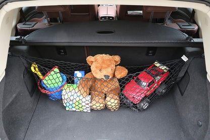 AUTOAC Car Cargo Net Boot Organizer Trunk Stretchable Truck Bed Net Organizer