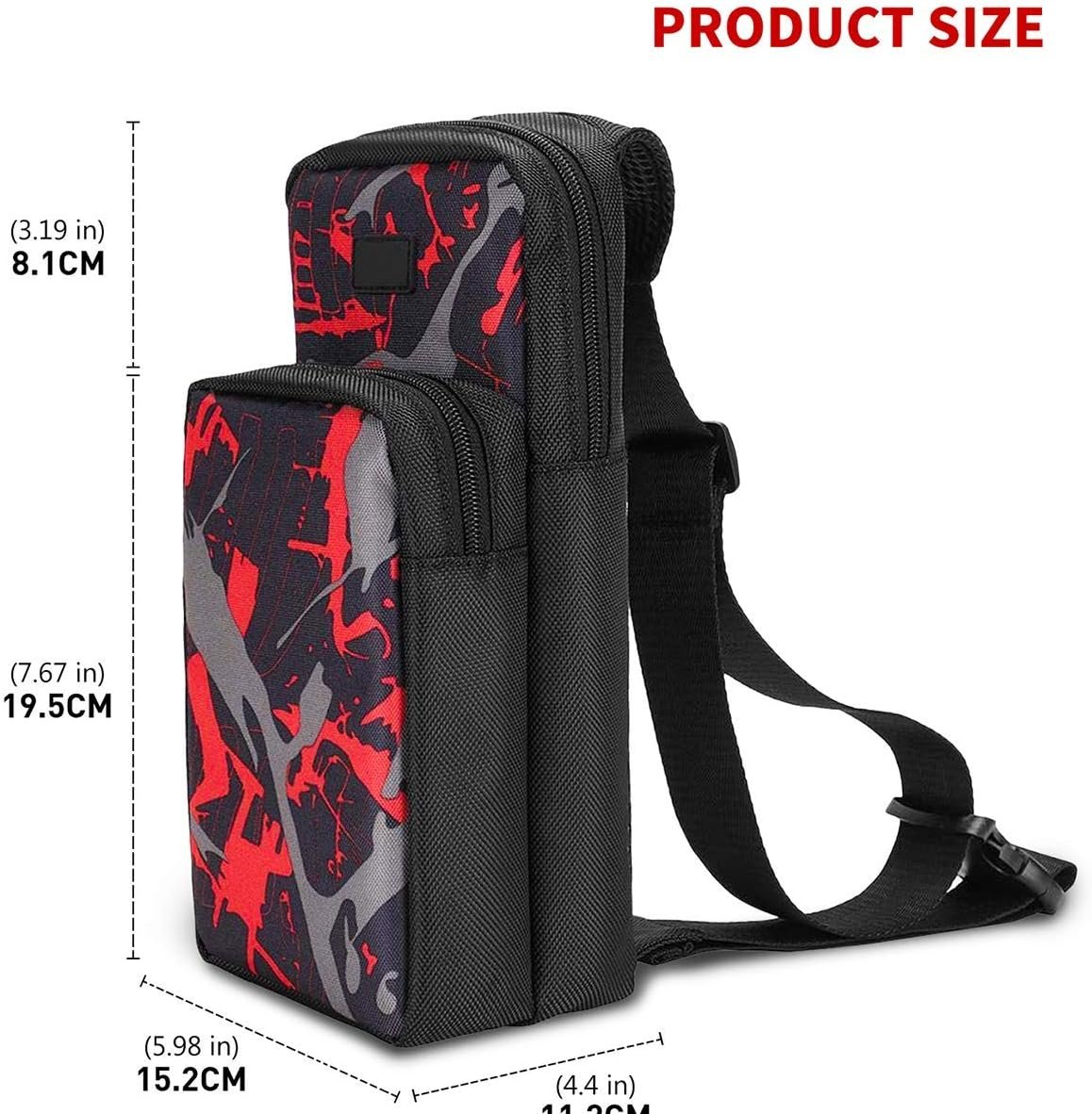 AIOMEST Travel Bag, Accessory Durable Shoulder Bag, Cross Body Backpack with Breathable Mesh, Carrying Case for Game Sets