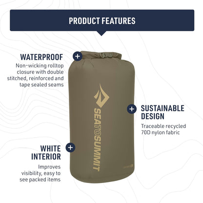 Sea to Summit Lightweight Dry Bag, Sulphur, 35 Litre