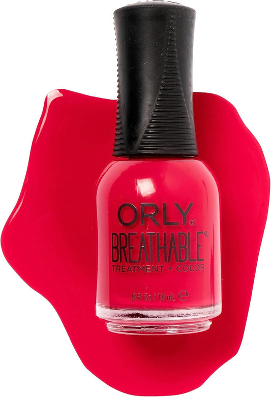 ORLY Beauty Breathable 18ml | Love My Nails | Red Shades | Nail Polish | Nail Care | Strong and Beautiful Nails | Long Lasting | Manicure