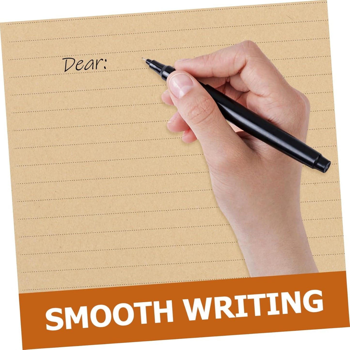 DIYEAH Vintage Stationery Paper 50 Sheets Letter Writing Paper in Kraft for Special Occasions and Handwritten Notes