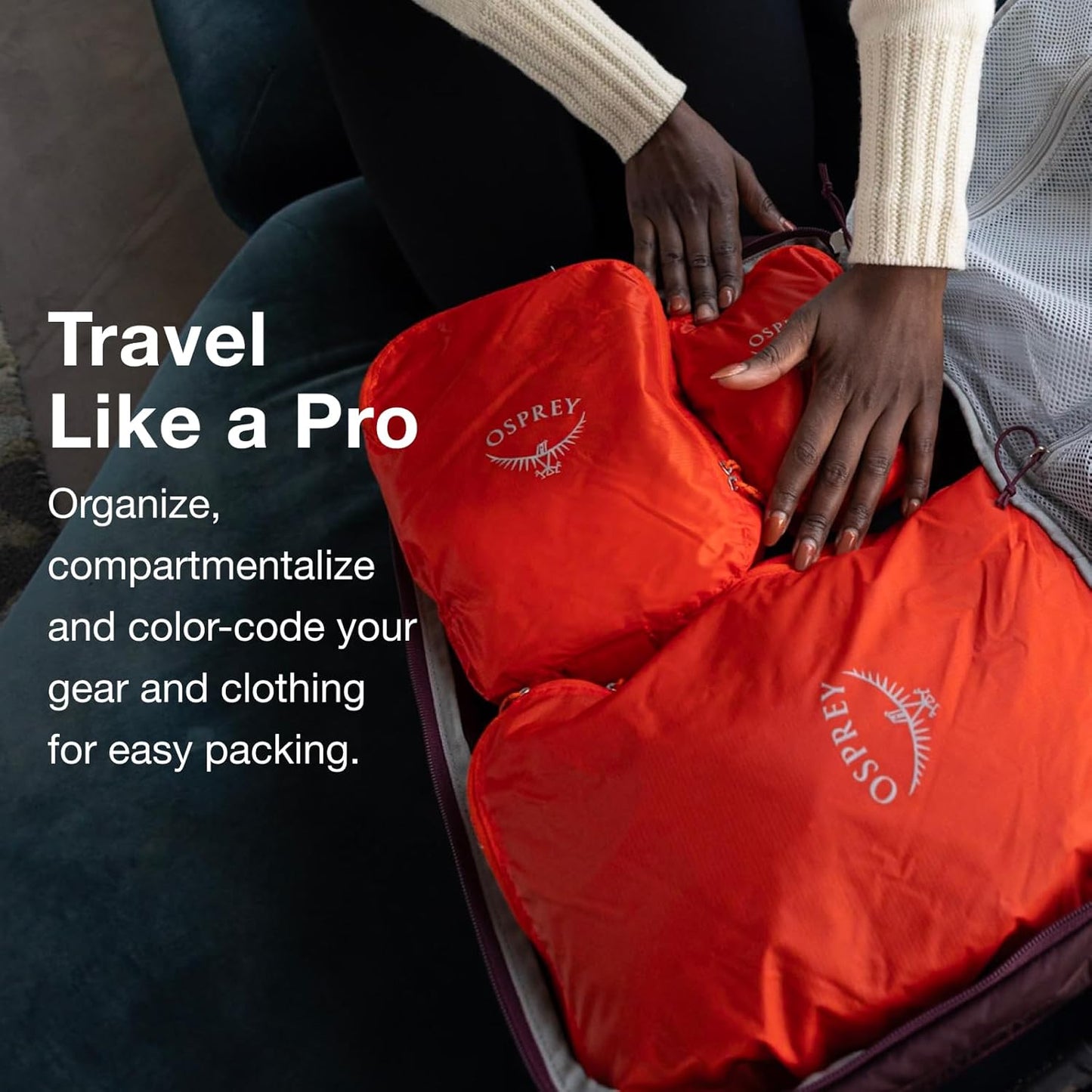 Osprey Ultralight Packing Cube Set, Mars Orange