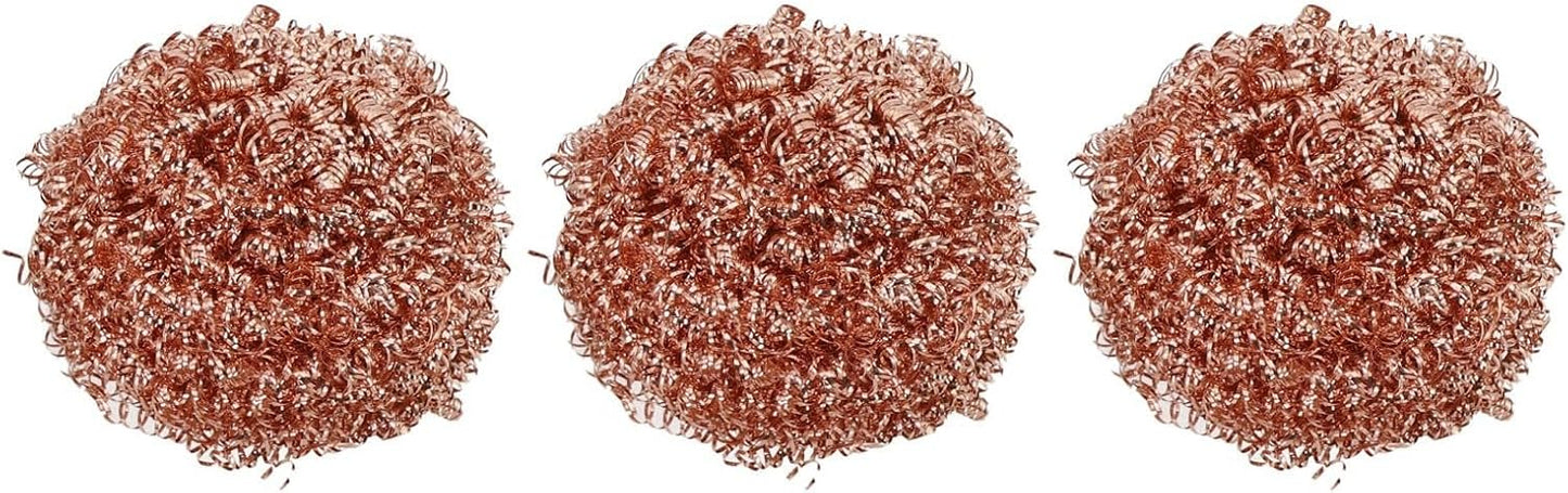 Cleaning Essentials - Confezione da 3 palline di spugna ramate per un'efficace manutenzione della punta del ferro